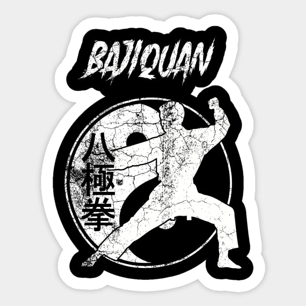 Bajiquan Kung Fu Martial Arts Training Dojo Yin Yang Sticker by JTYDesigns